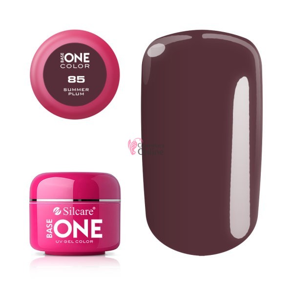 Gel UV Base One Silcare color Summer Plum 5 ml - 85